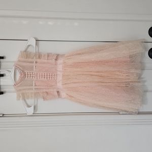 Trish Scully pink lace dress